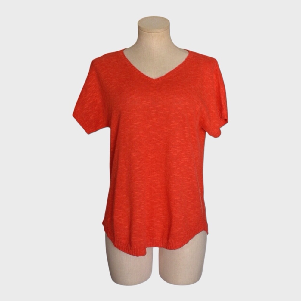 Eileen Fisher Petite Linen‎ Short Sleeve Top